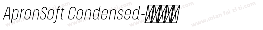 ApronSoft Condensed字体转换